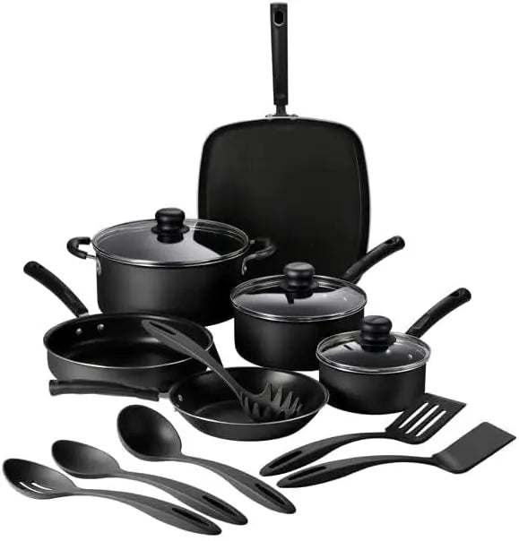 Hign-Concerned Aluminum Nonstick Cookware Set Utensils