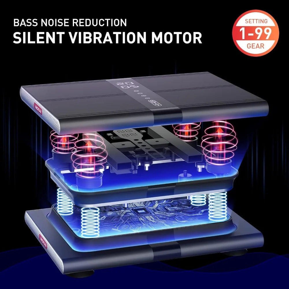 Vibration Plate Fitness Platform Home and Gym Exercise Machine for Weight Loss Toning and Wellness
