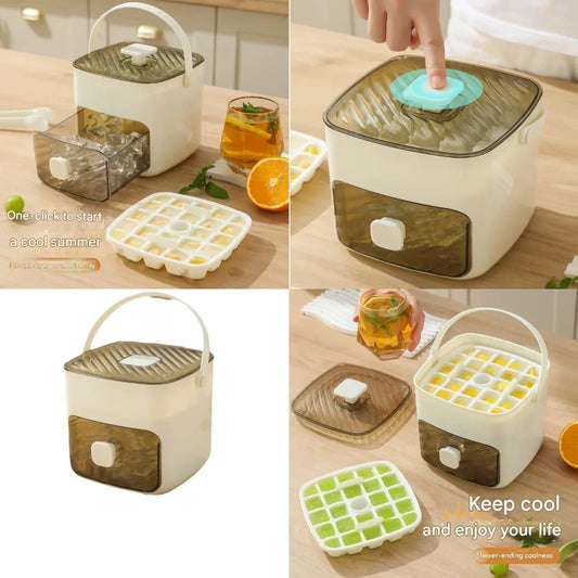 48 Ice Cube Maker With Easy Press Lid