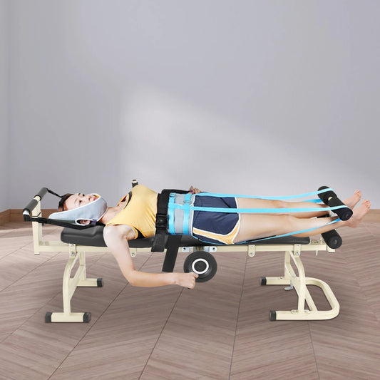 Multifunctional Body Stretcher Fitness Equipment Medical Spinal Traction Lumbar Spine Corrector Yoga Bed