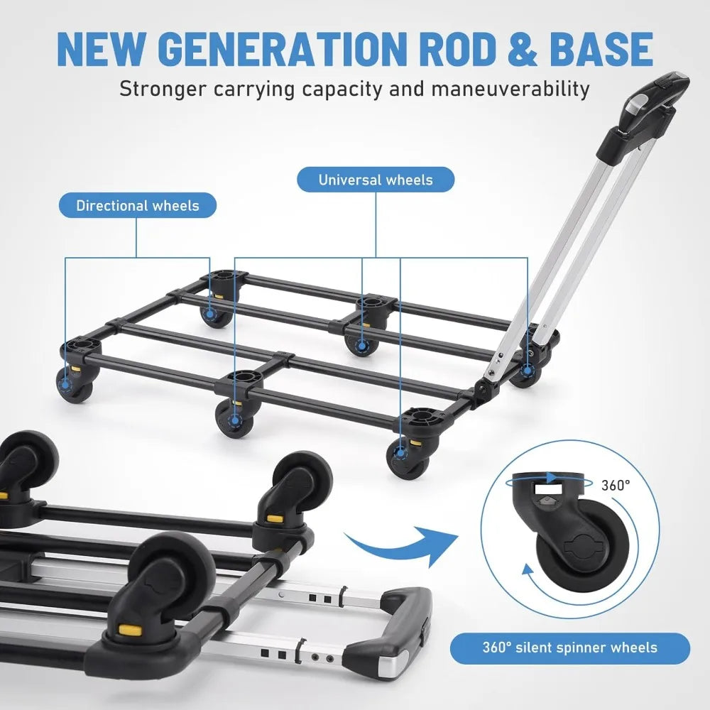TIFICY Double Pet Carrier With Wheels For Small Dogs Cats