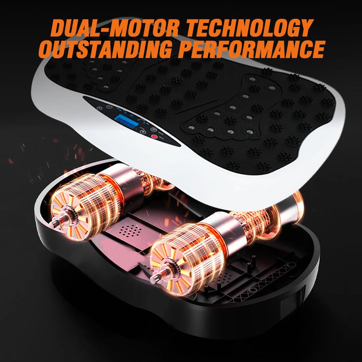 Full Body Vibration Plate Exercise Machine Bands Remote