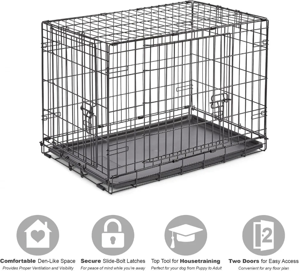 High Concerned Chemical Dog Crate Folding Metal Security