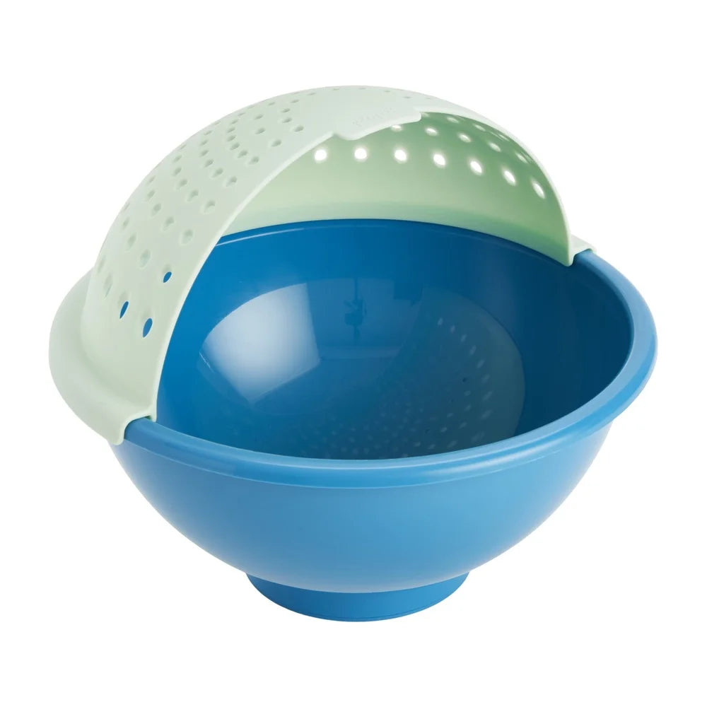 Feature Premium Non Slip Collapsible Colander Strainer Nesting Kitchen StorageSolution