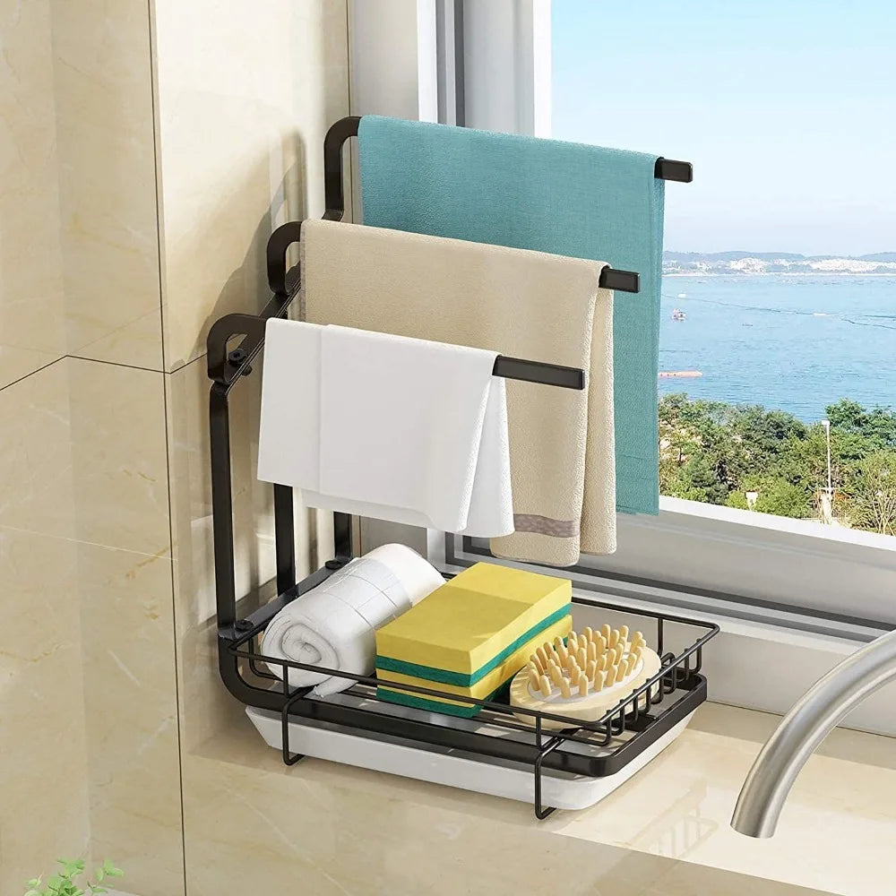 Hign-concerned Kitchen Sink Sponge Holder Drainage Tray
