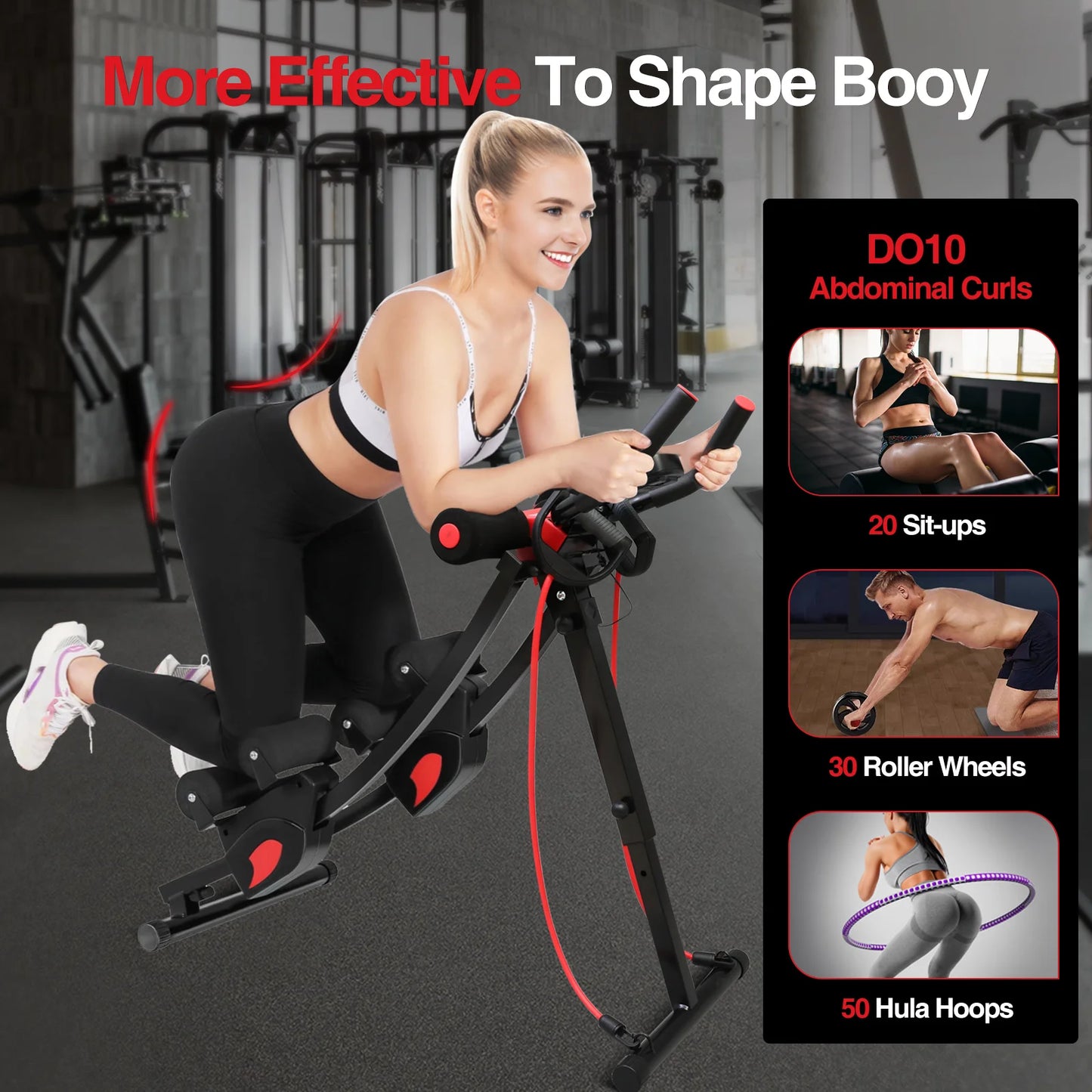 Function Dual Track Ab Machine Ab Cruncher Home Gym