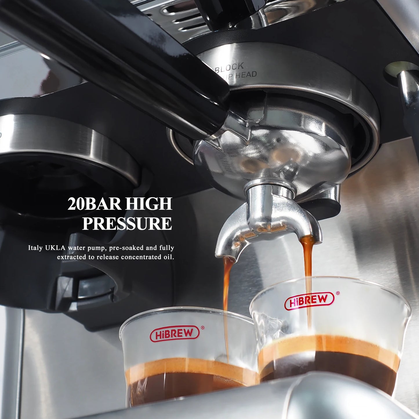HiBREW Barista Pro 20 Bar Bean to Espresso Coffee Machine with Full Kit for Cafe Hotel Restaurant