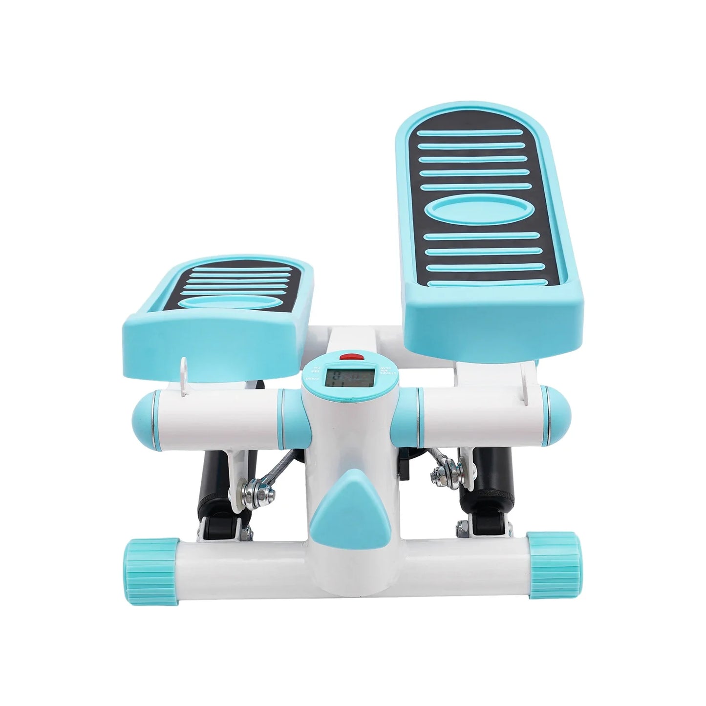 Portable Fitness Stepper Exercise Machine with Resistance Bands for Home Office Gym Workout Blue