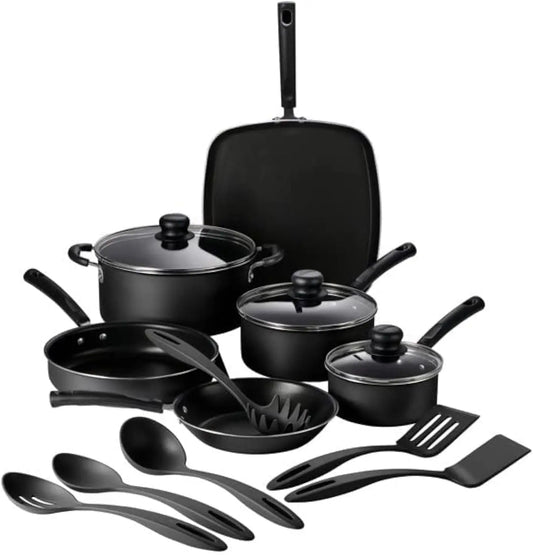 Hign-Concerned Aluminum Nonstick Cookware Set Utensils