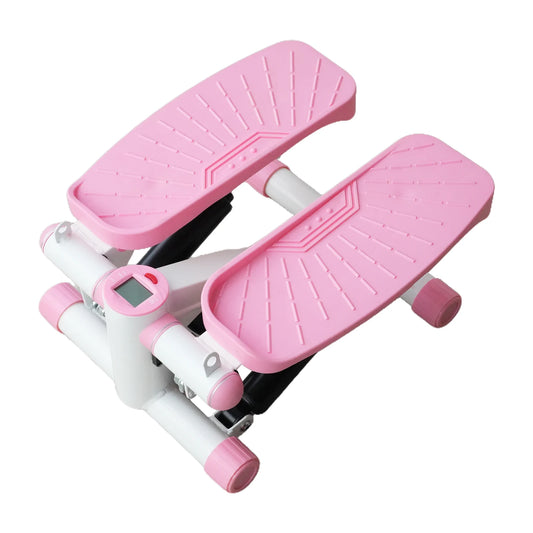 Mini Stepper with Resistance Bands Stair Stepper 330LBS Load Capacity Hydraulic Fitness Stepper with LCD Monitor