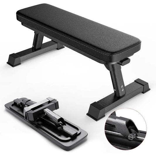 Gym Quality Foldable Supine Board Multi-Purpose Weight Training and Ab Exercises Free PDF Workout Chart Included