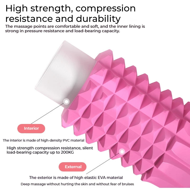 XMSJH Multifunctional MyofascialRelease YogaBack Roller Foam Roller for Muscle Relaxation