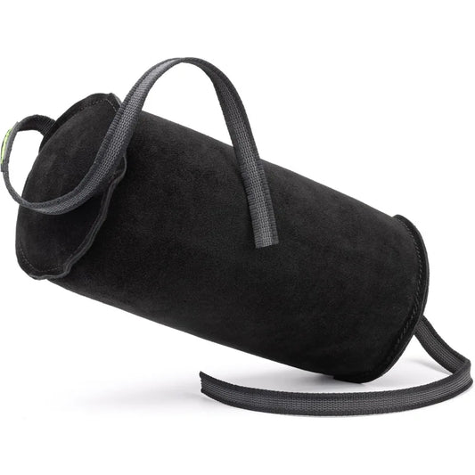 Viper Leather Cylinder Bite Pillow Tug Toy for Adult Dogs and Puppies