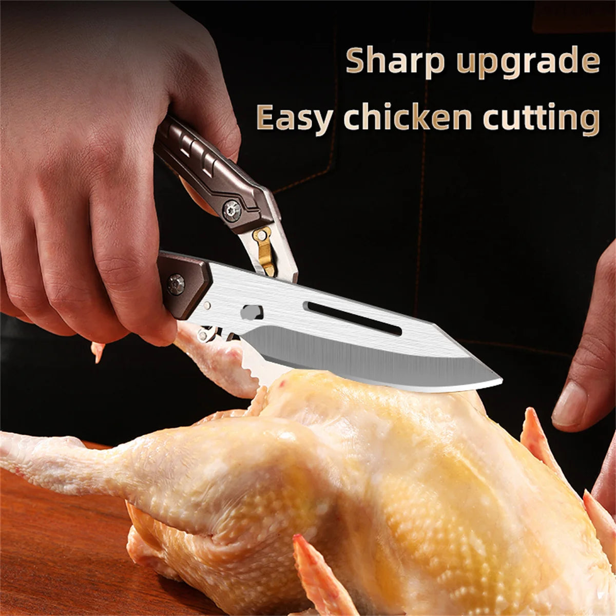Heavy Duty Poultry Shears Kitchen Scissors for Chicken and Meat Cutting Stainless Steel Food Shears