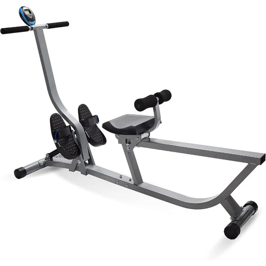 Hydraulic Rower Machine with Smart Workout App Adjustable Resistance for Home Gym Fitness