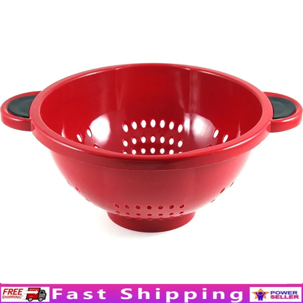 Hignconcerned Durable Plastic Colander With Grip Handles