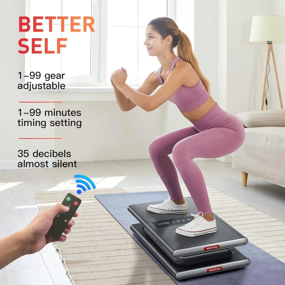 Vibration Plate Fitness Platform Home and Gym Exercise Machine for Weight Loss Toning and Wellness