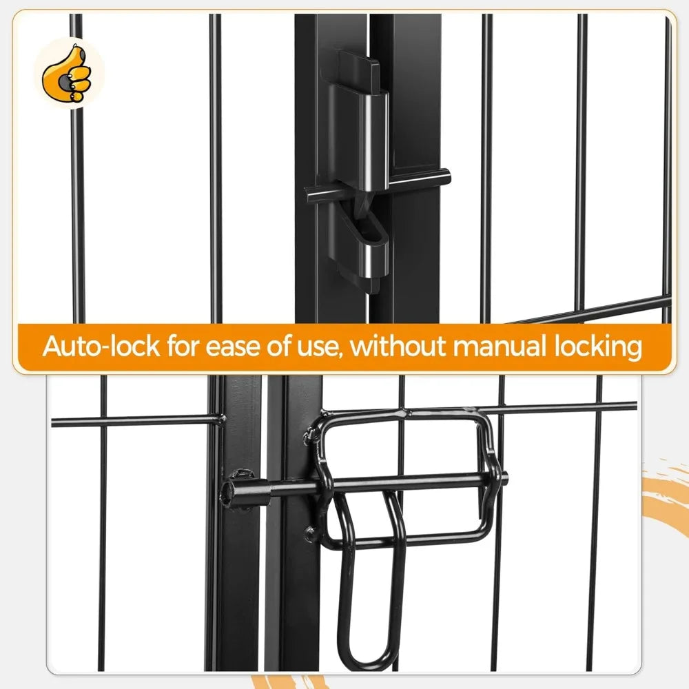 Dog Playpen Outdoor Puppy Exercise Pen Indoor Portable Pet Fence for Yard RV Camping 32 Inch 24 Panels