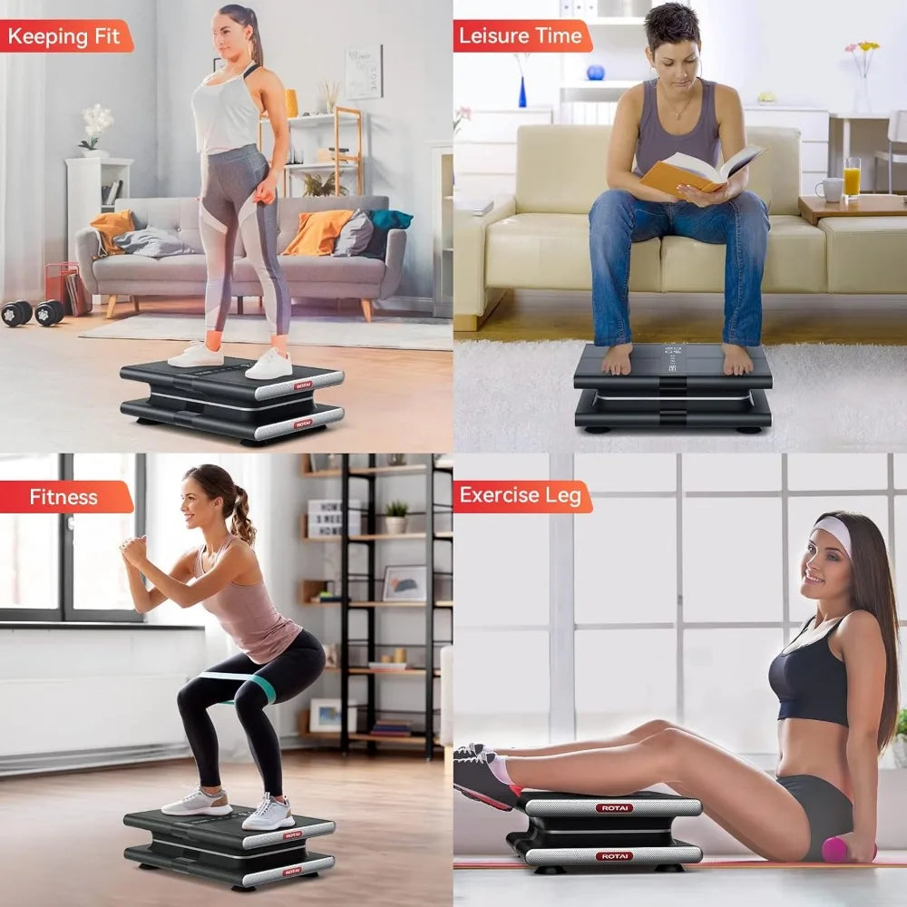 Vibration Plate Fitness Platform Home and Gym Exercise Machine for Weight Loss Toning and Wellness