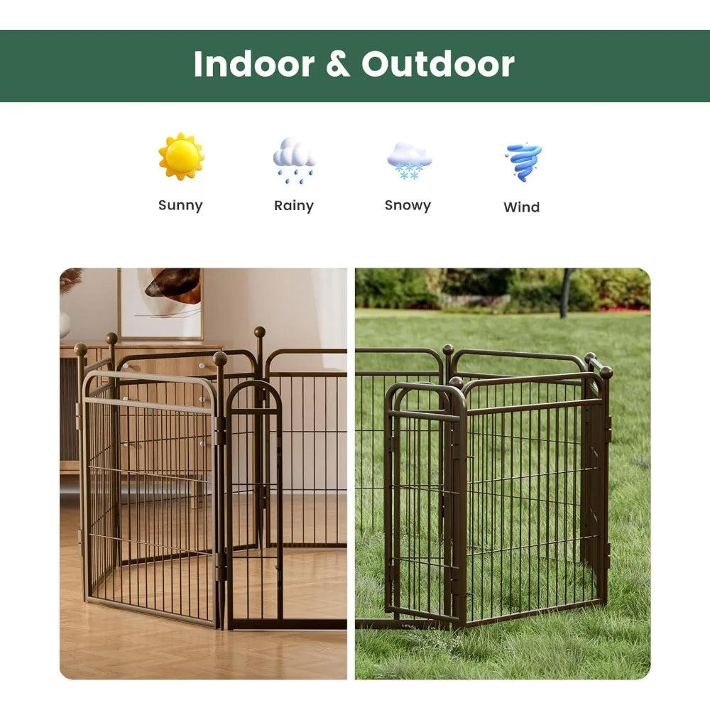 Dog Playpens 40 Inch Height 16 Panels Dog Pen Outdoor Indoor Dog Fence Exercise Pen for Small Medium Large Dogs Foldable Pet Play Yard