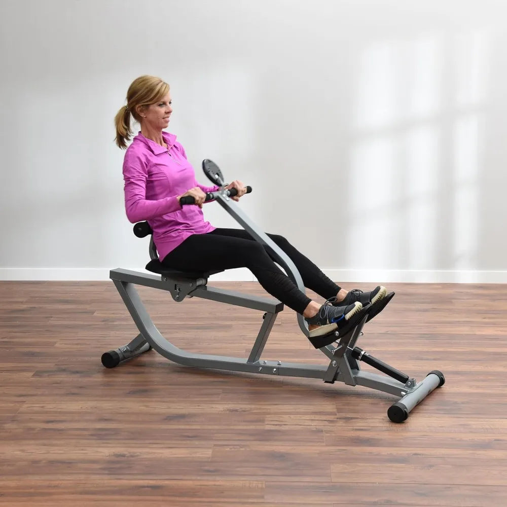 Hydraulic Rower Machine with Smart Workout App Adjustable Resistance for Home Gym Fitness