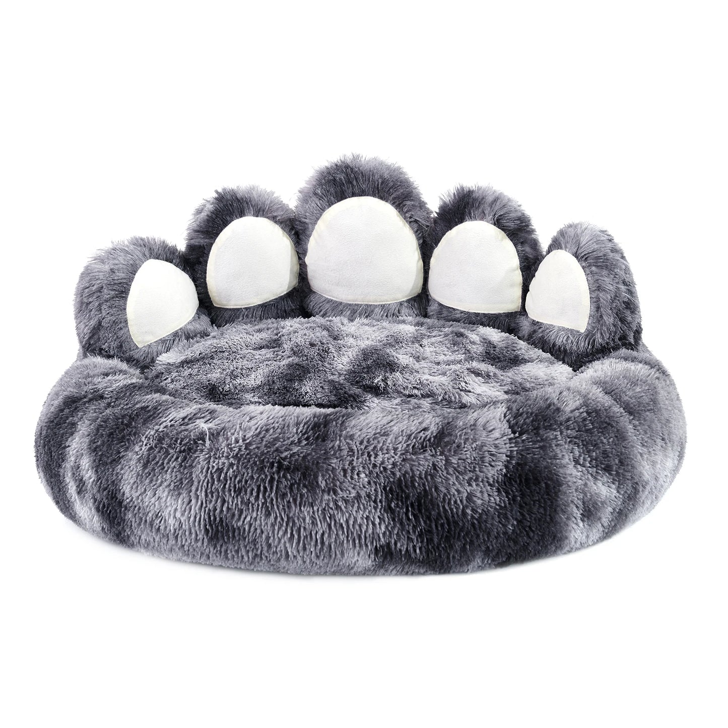 Cozy Comfy Paw Shape Dog Bed Warm Cushion for Fluffy Pets Deep Sleeping Thickened Mat