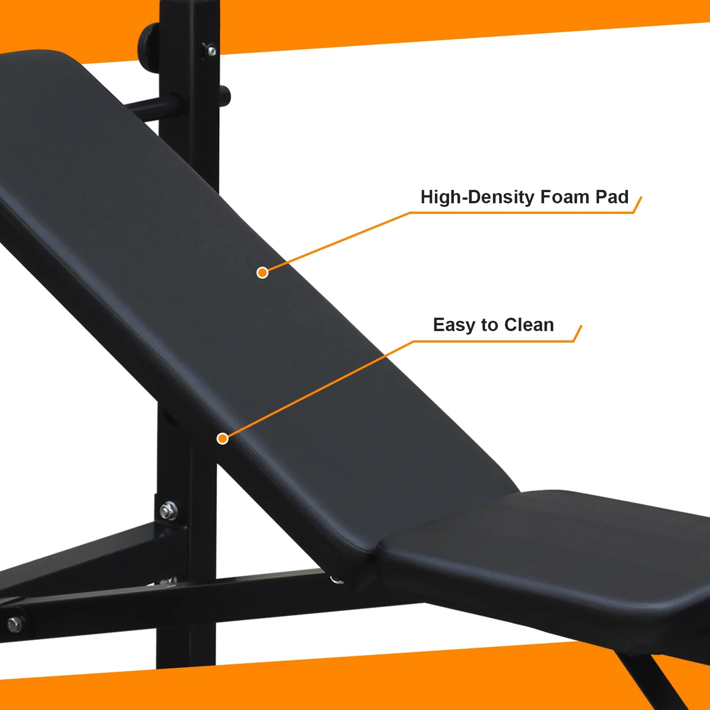 Weight Bench Press Set with Squat Rack and Bench for Home Gym Full Body Workout Fitness Equipment