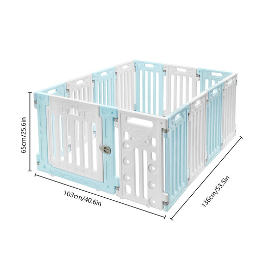 Pet Safety Fence Easy Installation Decorative Dog Playpen with Bone Patterns for Entertainment