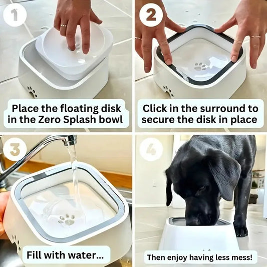 High-concerned Spill-Resistant Pet Water Bowl With Weather-Resistant Ultra-Drip-Guard
