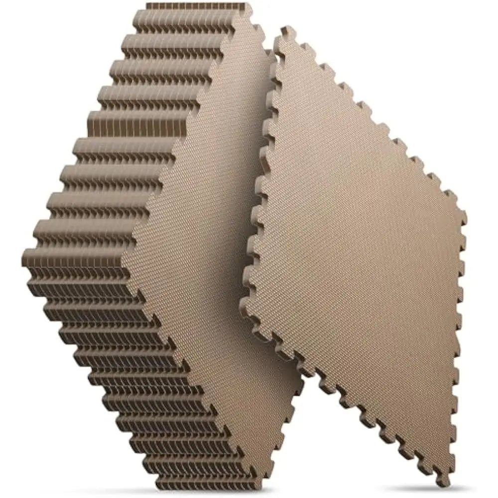 24 Inch x 24 Inch x ½ Inch 16 Tiles Home Gym Mat Puzzle Exercise Mat EVA Interlocking Foam Floor Tiles for Home Workout