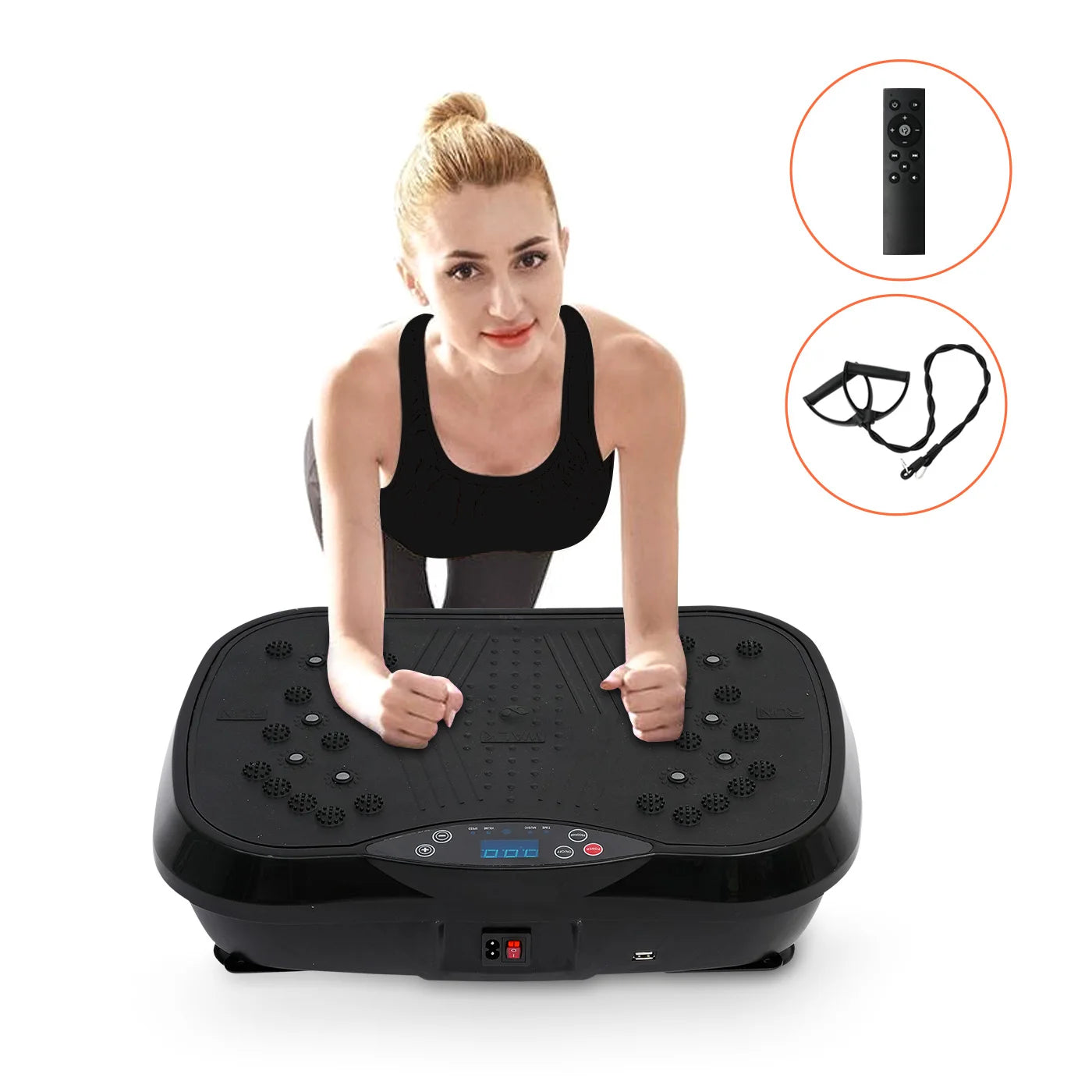 Vibration Plate Exercise Machine for Fat Burning Home Fitness Portable Whole Body Workout Equipment