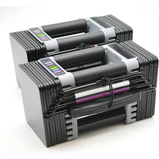 Elite EXP Adjustable Dumbbells Pairs Stage 1 5 to 50 Pound Durable Steel Workout Equipment
