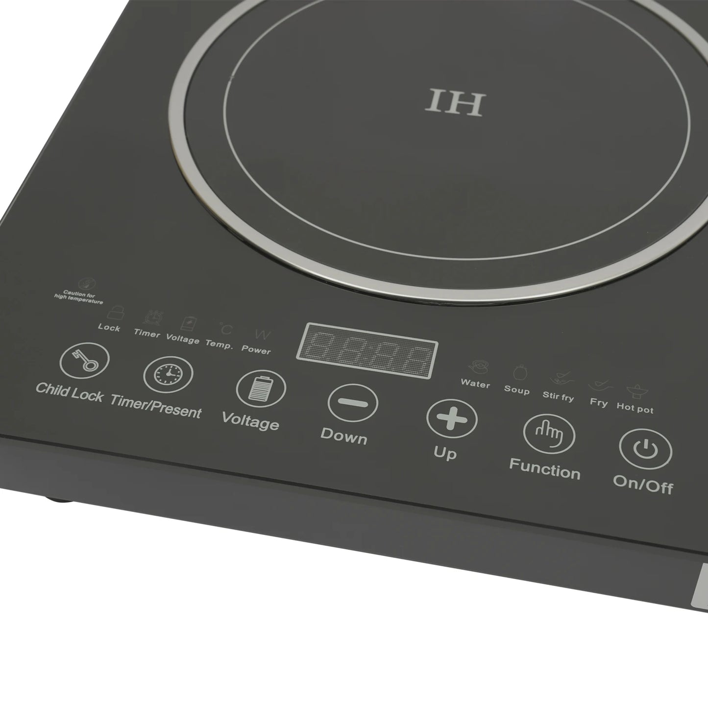 Portable 2400W Induction Cooktop with Dual Burners and Heating Plates for Convenient Cooking