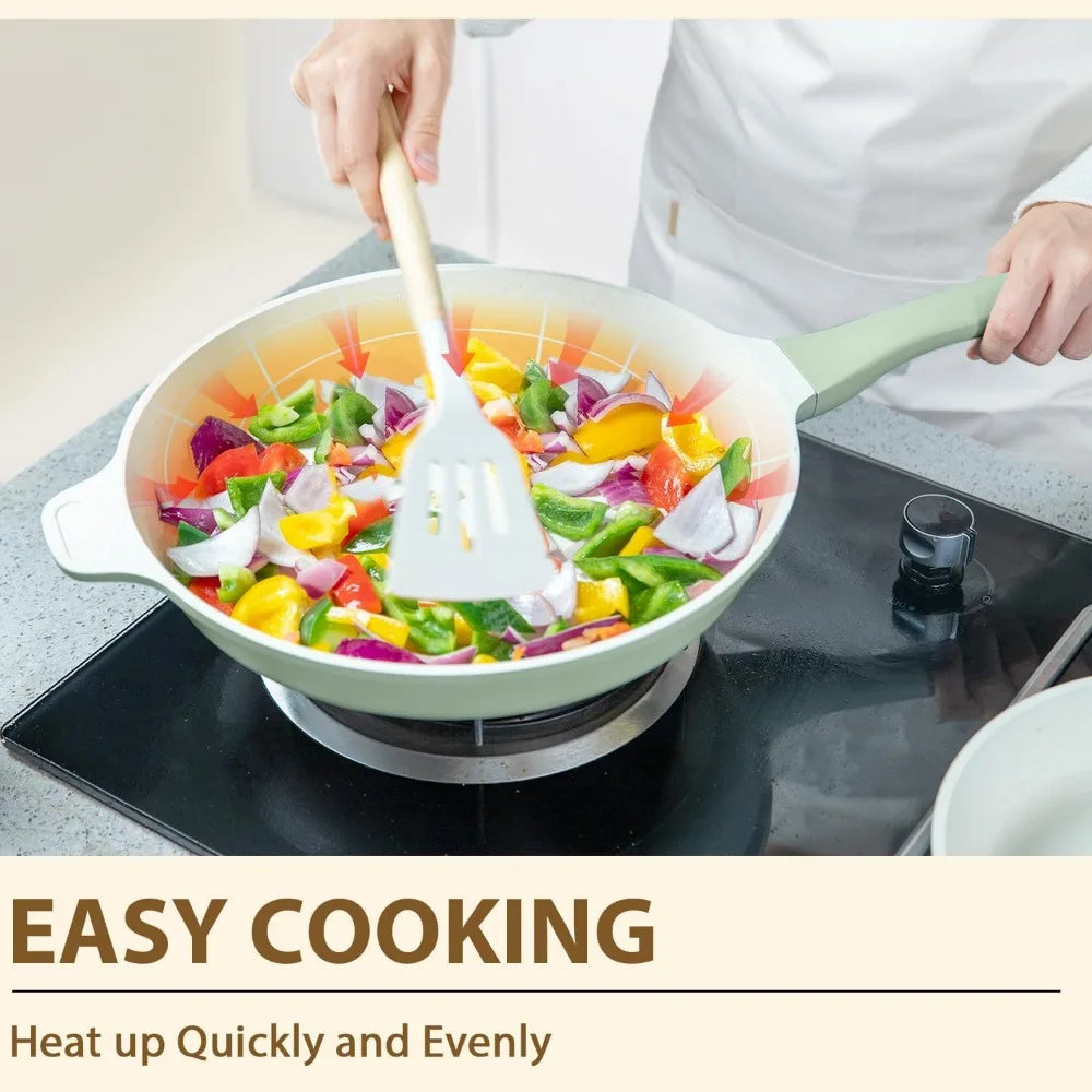 23 Piece Nonstick Cookware Set Casseroles And Pans