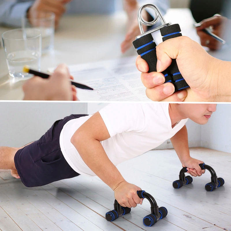 5 In 1 AB Wheel Roller Kit with Push Up Bar Jump Rope Hand Gripper and Knee Pad Fitness Workout