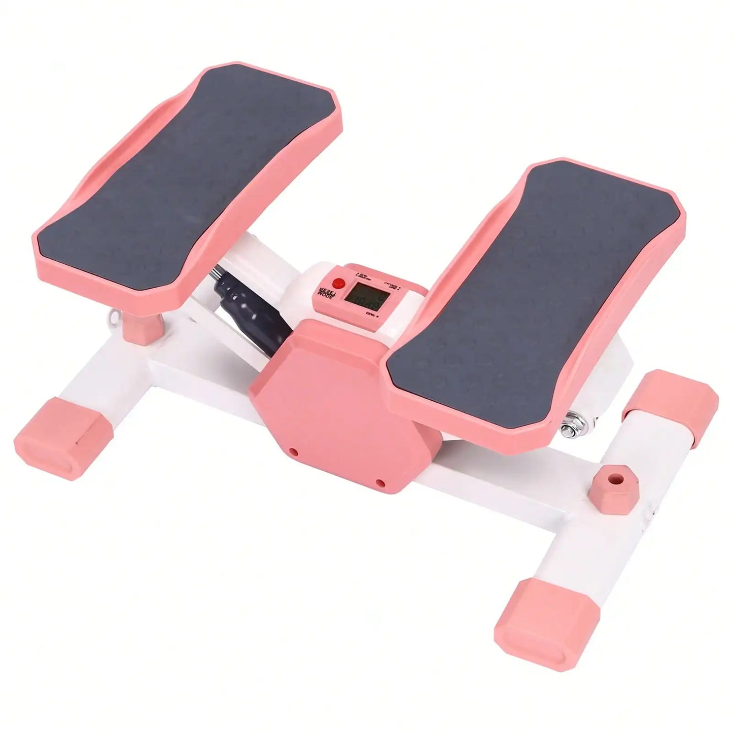 Mini Stair Stepper With LCD Monitor And Resistance Bands Compact Home Office Workout Equipment 330lbs Weight Capacity