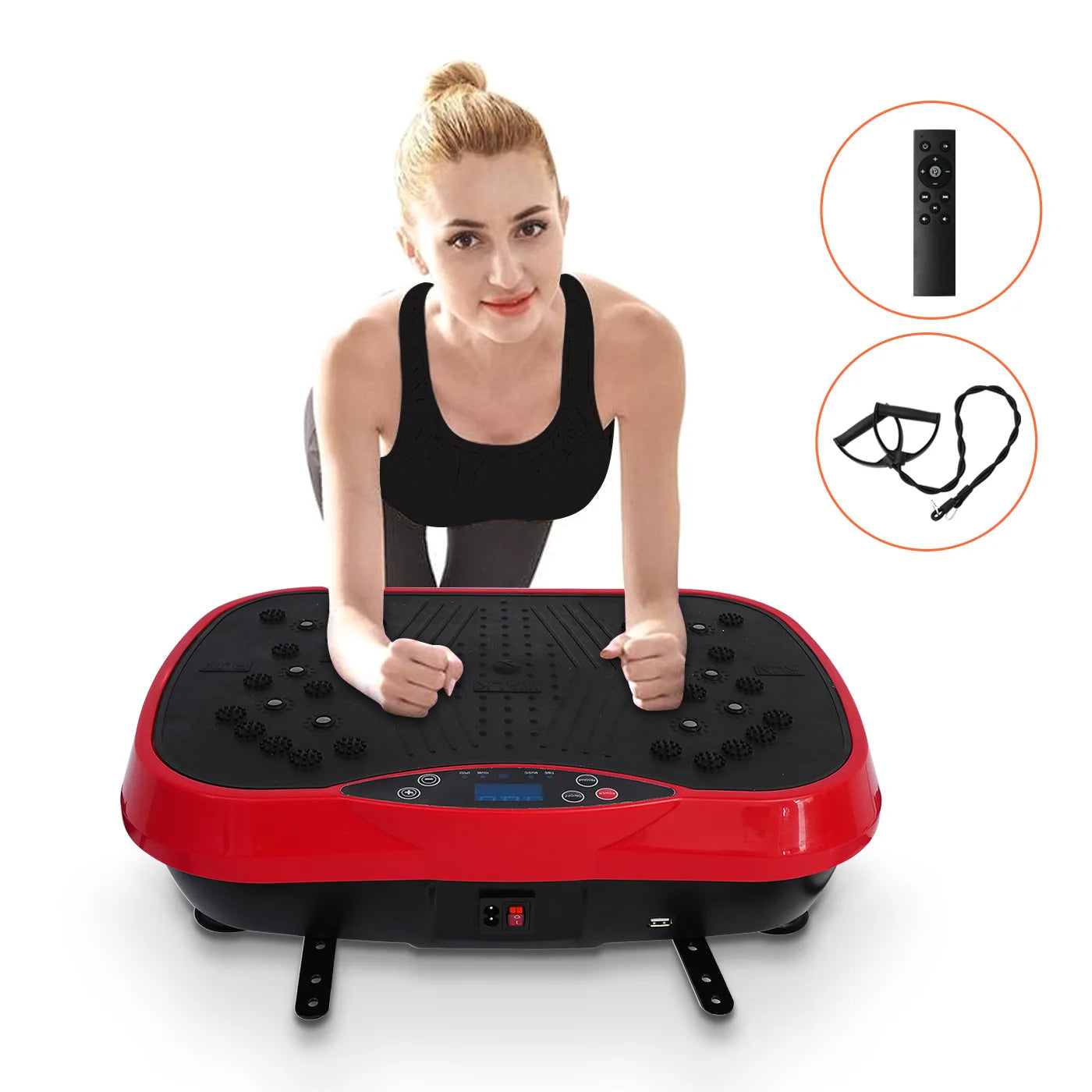 Vibration Plate Exercise Machine for Fat Burning Home Fitness Portable Whole Body Workout Equipment