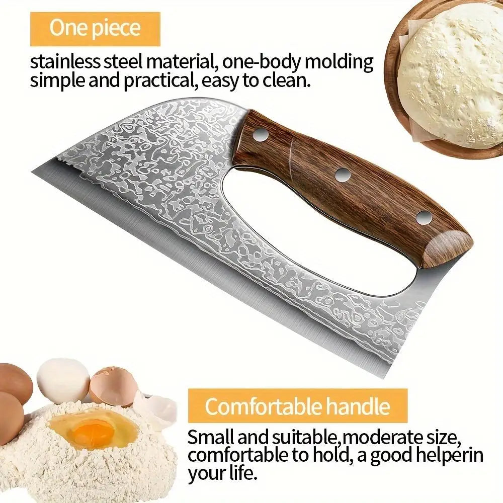 PLYS Kitchen Slicing Knife Set Sharp High Carbon Stainless Steel Cleaver Knife Multi Functional Chef's Knife