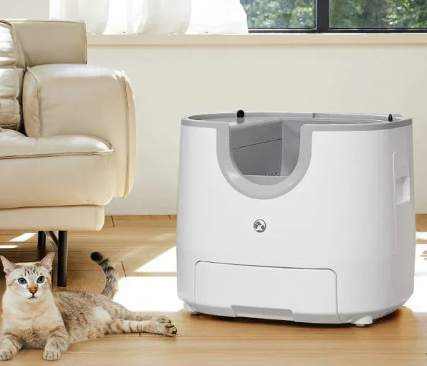Furoomate Cat Litter Box Self Cleaning High Capacity Tray