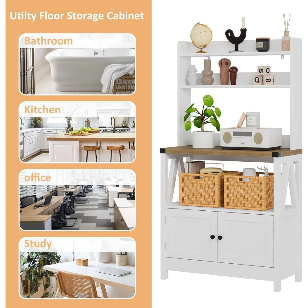 Microwave Stand Bakers Rack 5 Tier Kitchen Storage