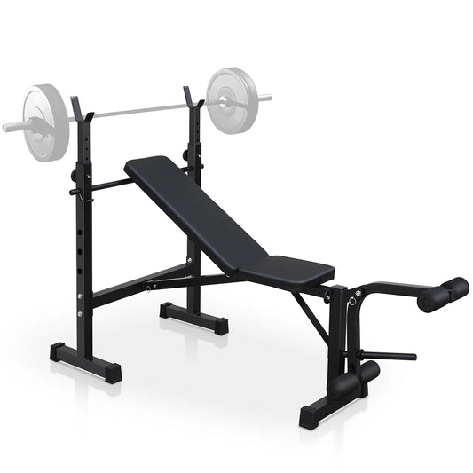 Weight Bench Press Set with Squat Rack and Bench for Home Gym Full Body Workout Fitness Equipment