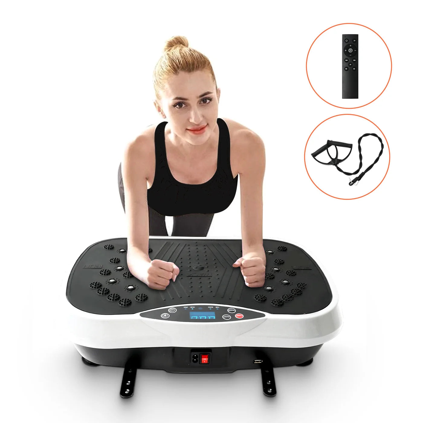 Vibration Plate Exercise Machine for Fat Burning Home Fitness Portable Whole Body Workout Equipment