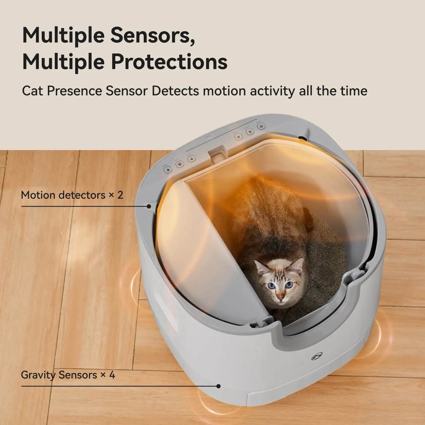 Furoomate Cat Litter Box Self Cleaning High Capacity Tray