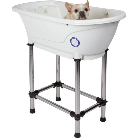 Home Pet Dog Cat Portable Bath Tub White 37.5 Inch by 19.5 Inch by 35.5 Inch Pet Supplies