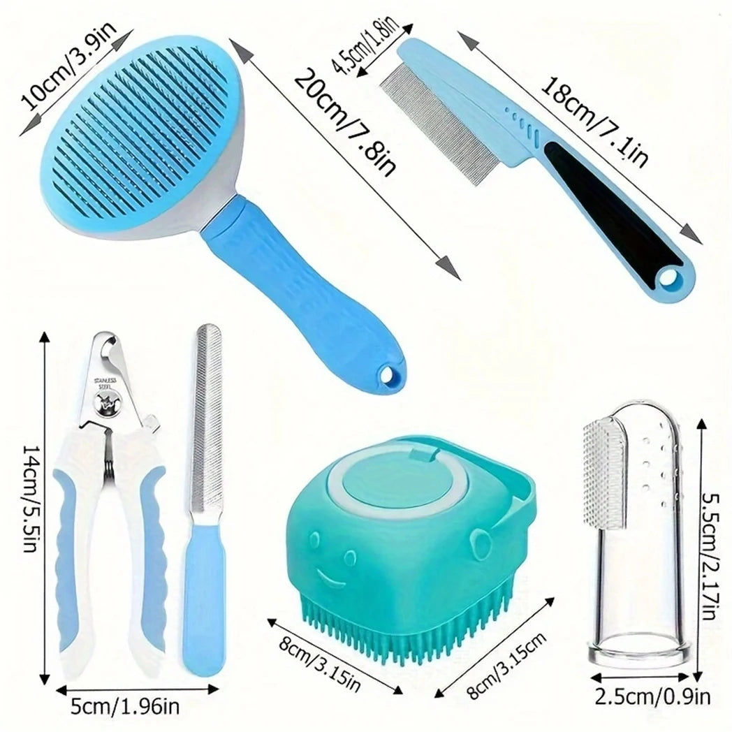 Hign-concerned Pet Grooming Set Hair Removal Comb Dog Brush
