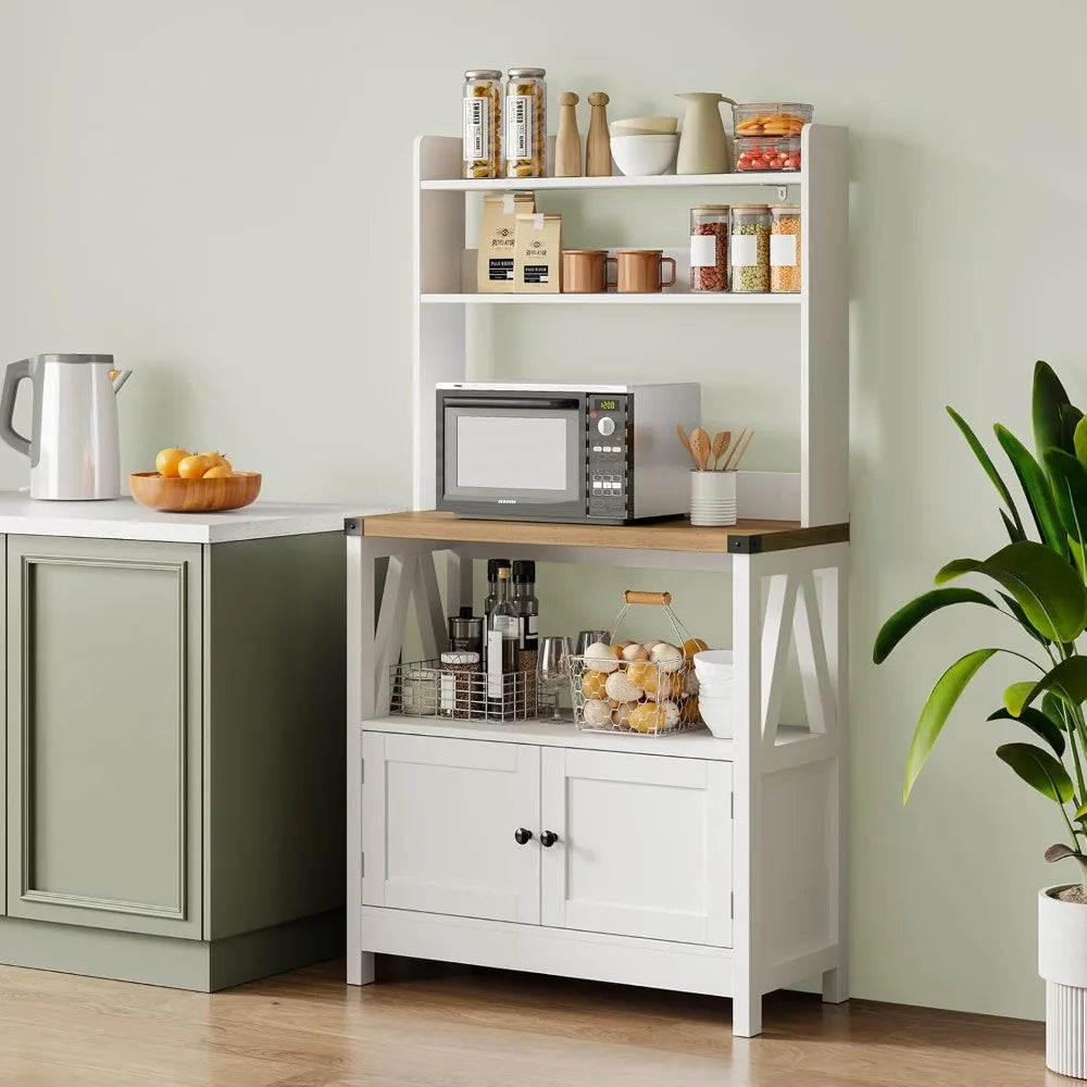 Microwave Stand Bakers Rack 5 Tier Kitchen Storage