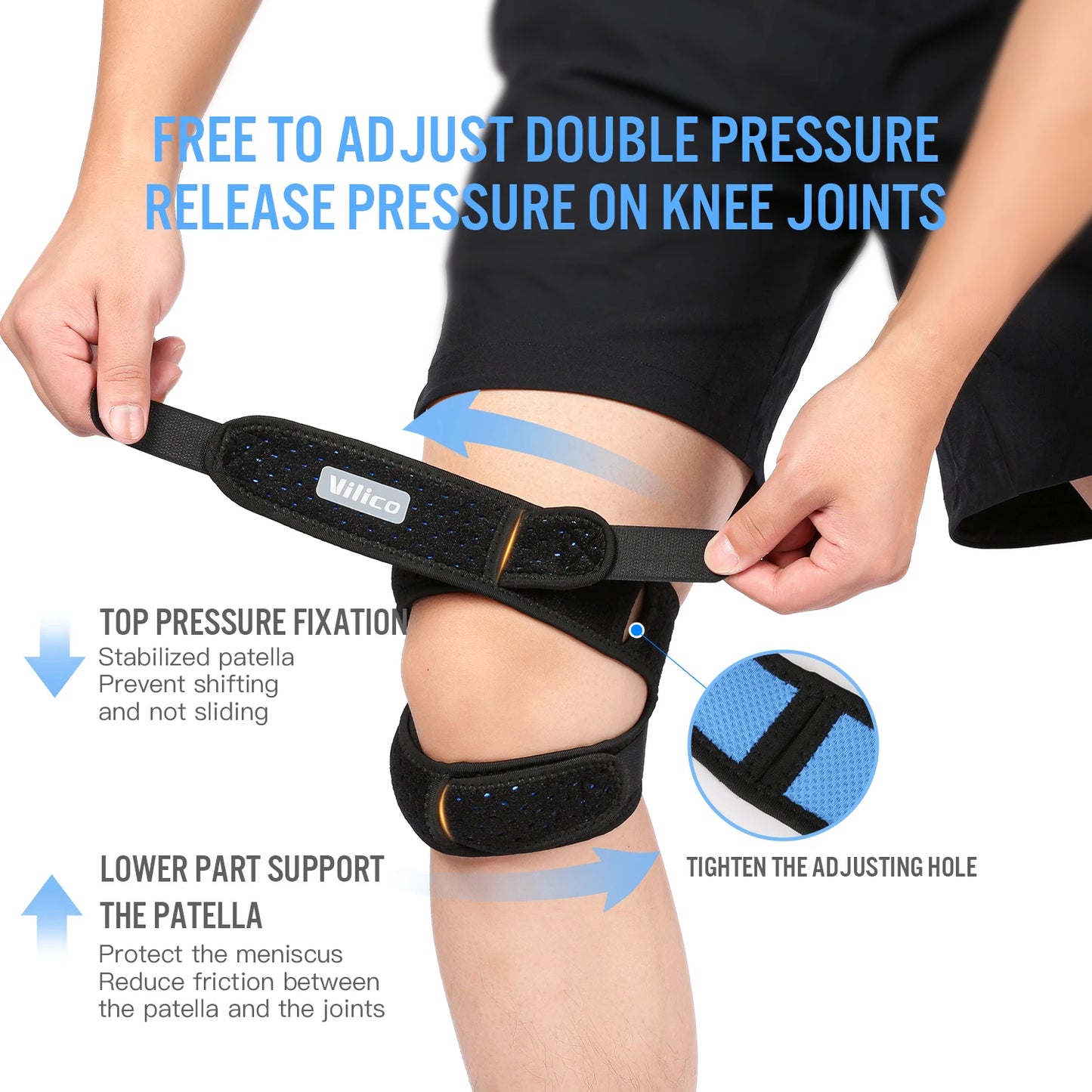 XMSJ Patellar Strap for Sports Protection and Stability