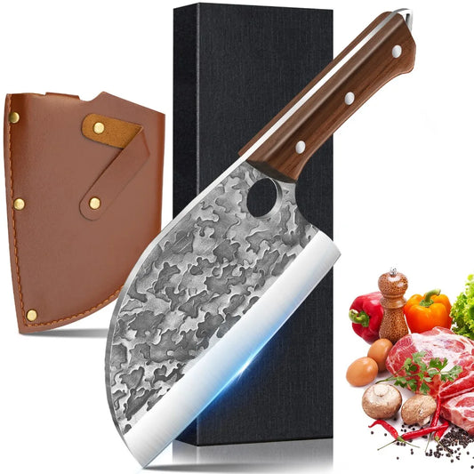 7 Inch Stainless Steel Japanese Kitchen Knife Sharp Blade Professional Chef Knife for Meat Cleaver and Fish Cutting Tool