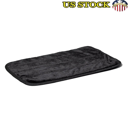 Deluxe Pet Mat 24 Inch Washable Dog Bed Non Skid Bottom Plush Soft Synthetic Fur