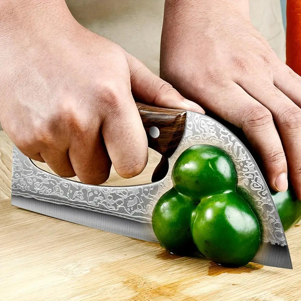 PLYS Kitchen Slicing Knife Set Sharp High Carbon Stainless Steel Cleaver Knife Multi Functional Chef's Knife
